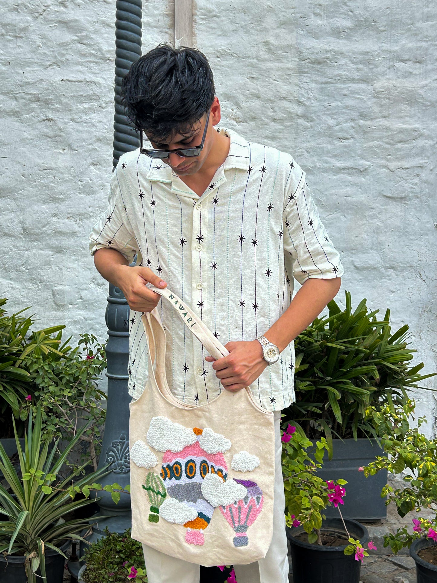 Whimsical Hot Air Balloon Tote Bag